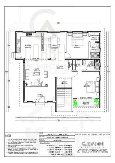 Built-in Area: 4932 Sq Ft
2 BHK, 3 Apartments
3 Storey House

Client Name: Bineesh
Location: Karaparamba, Calicut

Ground Floor: 1629 Sqft
First Floor: 1569 Sq Ft
Second Floor: 1569 Sq Ft
Stair Room: 165 Sq Ft

Design and Execution: Corbel Architecture

Branding partner: Kolo App