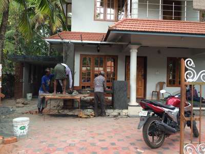 house rennovation near kylm railway 
 #HouseDesigns #HouseRenovation  #houserenovations #Contractor #Alappuzha #constructionsite  #kayamkulam #renovations #flowerstand #cladding  #stones #builderskerala