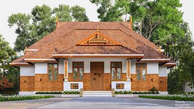 Traditional Home Design  #3DPlans #rendering3d #home #Kerala #homenext