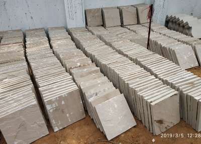 Natural sandstone for pavement.   Thickness 25-30mm.   #Sandstone  #pavingstones