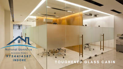 Toughened Glass Cabin 
 #toughenedpartition Glass 
#toughenedpartition 
9754414587
 #SlidingWindows #ssrailing #Glassrailings