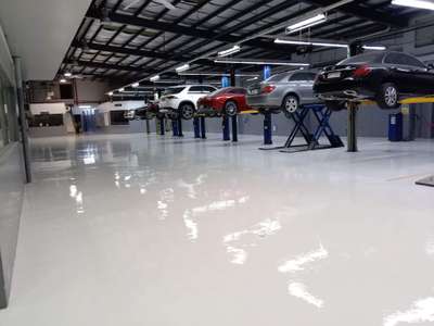 Epoxy flooring Epoxy coating work oil German coating pu Flooring waterproofing complete profile work in Delhi