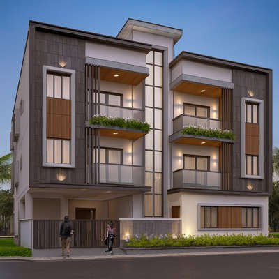 elevation for front home residential