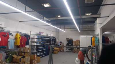 Electrical work hanging light @ max central square mall. mg road cochin