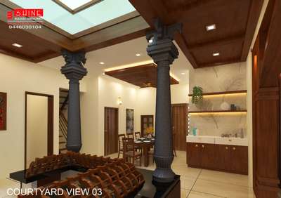 Pradeep Ottappalam courtyard design by Shining Homes 9447730104