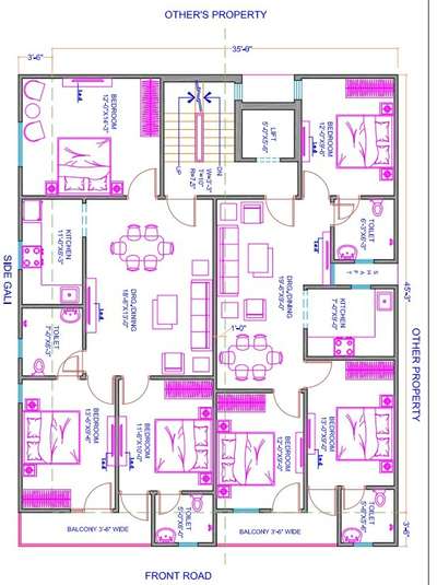 sketch plane of 39'-0"X49'-0".(6bhk)