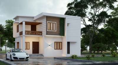 1400 sq feet simple house @ kollam