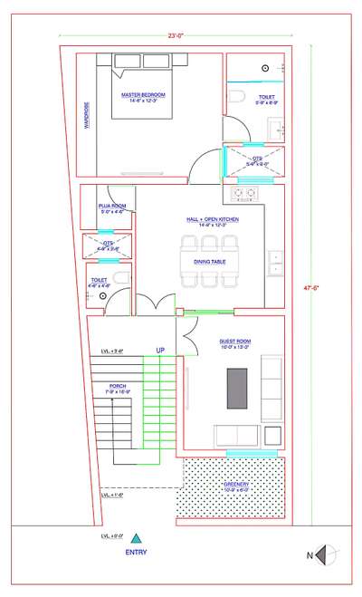 20'x47' Presentation Plan
Contact me for Architecture Drawing