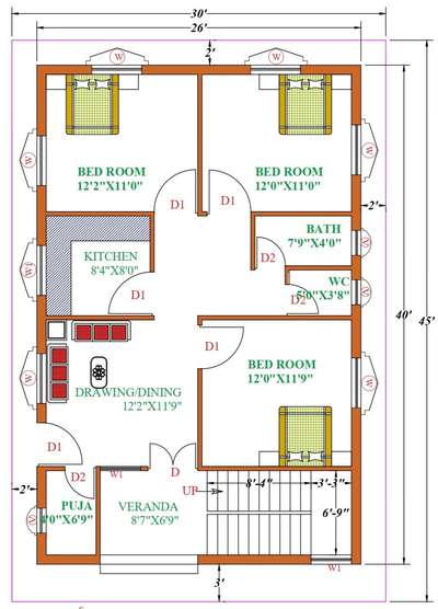 Small house plan as per customer demand #happycustomer #SmallHouse #original