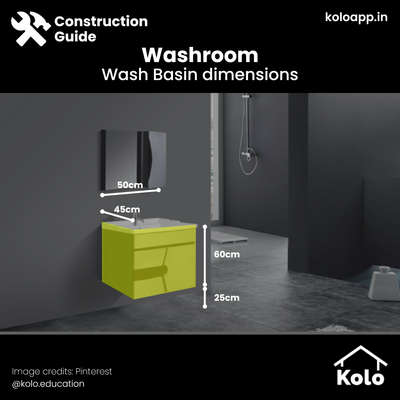 A washbasin cabinet is a very integral part of the hand wash area as it helps to store the necessary toiletries. It should not be too tall that it prevents children from being able to wash their hands neither should it be too short that adults struggle to wash their hands too

Have a look at our post to learn about the average dimensions of a washbasin cabinet.    

Hit save on our posts to refer to later.

Learn tips, tricks and details on Home construction with Kolo Education🙂

If our content has helped you, do tell us how in the comments ⤵️

Follow us on @koloeducation to learn more!!!

#koloeducation #education #construction #interiors #interiordesign #home #building #area #design #learning #spaces #expert #consguide #style #interiorstyle #main #washbasin  #cabinet #averageheight #toilet #bathroom #washroom #dimensions