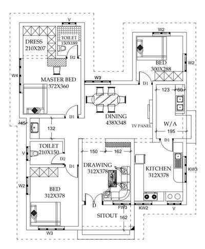 East Face Plan
Vasthu Based 
 #Architectural&nterior
 #FloorPlans