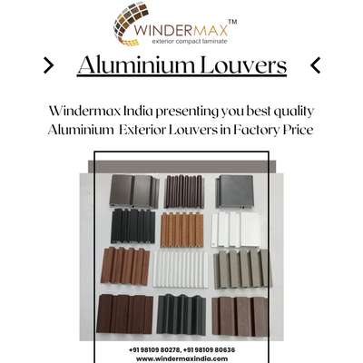 Windermax India presenting you Aluminium Louvers for Modern Exterior Elevation
.
.
#aluminiumlouvers #aluminium #Exterior #wpcinterior #louvers #elevation #Interiordesigner #Frontelevation #modernexterior  #Home #Decor #louvers #interior #aluminiumfin #fins #wpc #wpcpanel #wpclouvers #homedecor  #elevationdesign #architect #interior #exteriordesign #architecturedesign #fin #interiordesigner #elevations #drawing #frontelevation #architecturelovers #home #aluminiumfins
.
.
For more details our all products please visit websites
www.windermaxindia.com
www.indianmake.co.in 
Info@windermaxindia.com
or call us on 
8882291670 9810980278

Regards
Windermax India