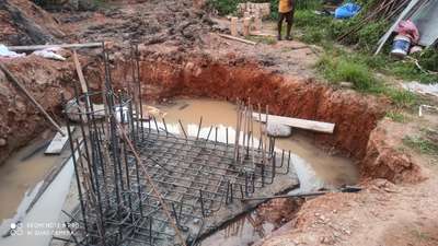 Foundation of signal tower@Kochi water metro project,Vytila
