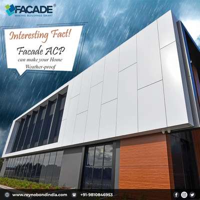 It's hard to believe that summers are coming to an end -- but the good news is that with the right protection, you can make your home weatherproof. There are a things you should know before your home exterior starts feeling the effects of changing weather, we've Facade  Aluminium composite panel solution to all your weather problems. 
#acp_cladding  #acpkitchen #acp_design #acp_sheet 
#acp_alstone #HomeAutomation