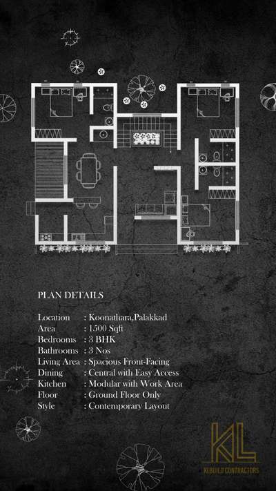 #HouseDesigns #KeralaStyleHouse #SingleFloorHouse #1500sqftHouse #3BHKHouse #freeplan