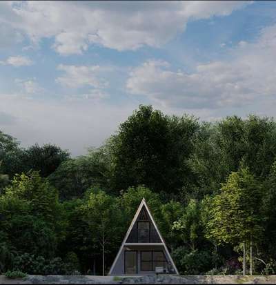 A frame cottage, 
design, renders
 #architecturedesigns #tropicalspace #tourism 
#lowcostarchitecture