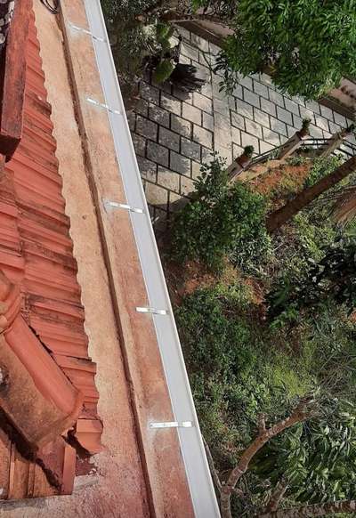 upvc raingutter fitting work(മഴ വെള്ളപാതി)