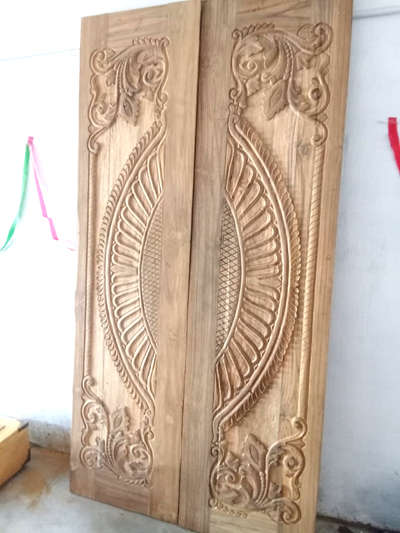 #front door # teak wood door#double door