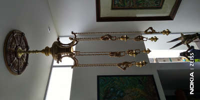brass chandelier in mohanlal house