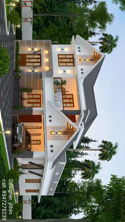 For 3d Exterior design, cutplan, renovation work call 8547275239
          Details of work
4 bedrooms,2battached bathroom, 1 common bathroom, carporch, sitout, living, dining, kitchen, workarea, upper living, balcony  (Total 2013 Sqft)