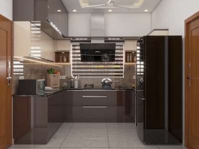 Modular Kitchen using Century Marine Ply with Hettich fittings