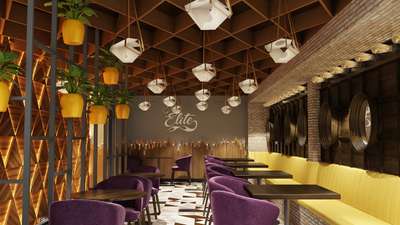 Restaurants  # Interiors #lighting  #symetric