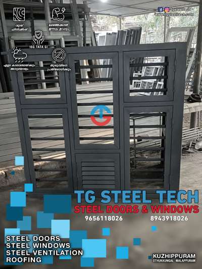 Tata gi steel windows. All kerala delivery

Tg steel tech steel doors and windows

HIGH QUALITY 16 GUAGE TATA GI 
WEATHER PROOF
FIRE RESISTANT 
TERMITE RESISTANT 
ANTI CORROSIVE TREATED
MAINTENANCE FREE
ALL KERALA DELIVERY 
CUSTOM SIZES AVAILABLE

TG STEEL TECH 
STEEL DOORS
 AND WINDOWS 
KOTTAKAL, MALAPPURAM 
9656118026
8943918026

 #TATA_STEEL  #TATA #tatasteel #TATA_16_GAUGE_SHEET #FrenchWindows #WindowsDesigns #windows #windowdesign #tgsteeltechwindows #metal #furniture #SteelWindows #steelwindowsanddoors #steelwindow #Steeldoor #steeldoors #steeldoorsANDwindows #tgsteeltech
#AllKeralaDeliveryAvailible #trusted #architecture #steelventilation #ventilation #home #homedecor #industry #allkeraladelivery #interior #cheap #cement #iron #tatagalvano #16guage #120gsm #doors #woodendoors #wood #india #kerala #kannur #malappuram #kasarkod #wayanad #calicut #kochi #eranankulam #thiruvananthapuram #bedroom #kitchen #outdoor #living #staicase #roof #plan #bathroom #kollam #dining #kottayam #tri