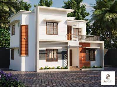 new project design at edathua
area - 1218 sqft