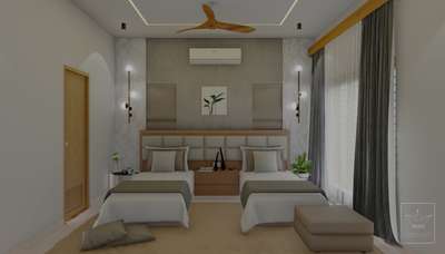 bed room interior 😍😍❤️❤️
2 lakh budget 
 #WallDecors #Architectural&Interior  #BedroomDecor  #BathroomDesigns  #MasterBedroom  #KingsizeBedroom