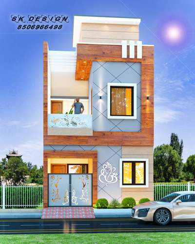 21x50 feet home design #HouseDesigns #ElevationHome #21x40houseplan