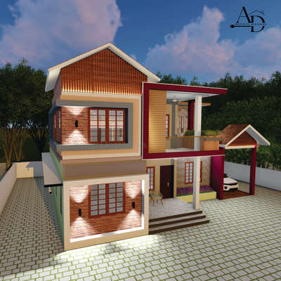 Project 5.1 #4bhk 7cent plot #ContemporaryHouse #tvm
 #3ddesigning #sketchup #lumion #3drending #3delevations #modernhouses #tvm #3DPlans #realisticviews