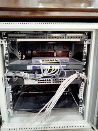 IP Camera's rack dressing.