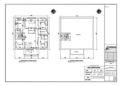 Proposed single storey villa with stair cabin @ Tavanur