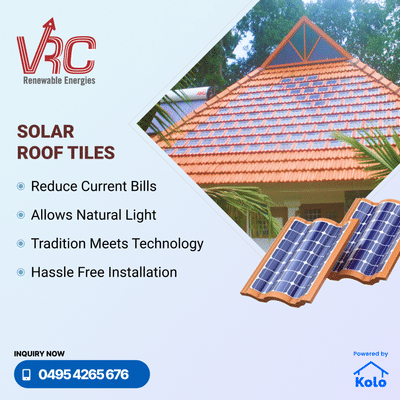 Upgrade your roof, upgrade your lifestyle. VRC Renewables: Solar roof tiles for the modern home. We provide services across the country. 

Reach us out on 📞 0495-4265676

#VRCRenewables #SolarEnergy #SustainableLiving #CleanEnergy #ClimateAction #GoGreen #RenewableEnergy #GreenTech #RenewableFuture #SustainableFuture #EcoFriendly #HomeImprovements #EnergyIndependence #SolarPower #SunPower #SolarPanels #SolarRoofs #SaveMoney #ReduceBills #InvestInTheFuture #GreenHome #ClimateChange #FutureofEnergy #SolarLiving #CleanLiving #OffTheGrid #EnergySolutions #PowerUpYourHome