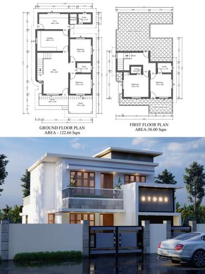 2D-3D plans , Contemporary Style House
Area-1922.4 Sqft ,4BHK  #frontElevation  #plan  #2DPlans  #InteriorDesigner  #new_home  #4BHKPlans  #sahasrabuilders  #affordableprice  #3D_ELEVATION