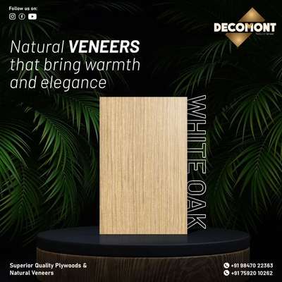 Natural veneers:The perfect harmony of Nature and style! 
 #Veneer  #naturalveneers  #Plywood  #plywoodcompany  #plymont  #interiorproducts  #keralaarchitecture  #kochi   #Woodenfurniture  #homeinterior  #keralawood