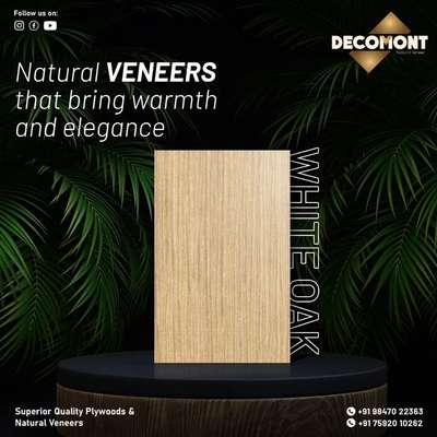 Natural veneers:The perfect harmony of Nature and style! 
 #Veneer  #naturalveneers  #Plywood  #plywoodcompany  #plymont  #interiorproducts  #keralaarchitecture  #kochi   #Woodenfurniture  #homeinterior  #keralawood