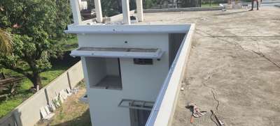 flat slab rain water droping system