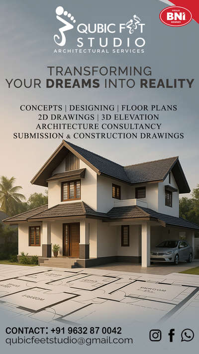 Bringing Dreams to Life, One Blueprint at a time. 
For Design, Execution, and Residential/Commercial masterpieces—Qubic Feet Studio is at your service.