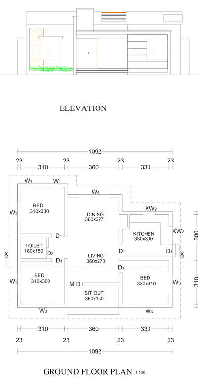 #FloorPlans #ContemporaryHouse #plandesignHouse_Plan
3bhk 920sqft plan