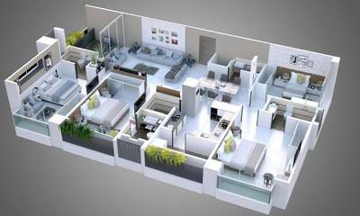 ₹1000 mein 3D floor plan banvaen