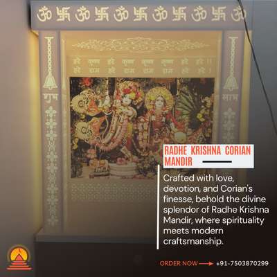 "Crafted from the whispers of devotion and the essence of eternity, behold the enchanting embrace of Radha and Krishna in this Corian mandir. 🌟
#DivineCraftsmanship #SacredSymphony"
.
.
.
.
☎️ Call Now: +91-7503870299
📧 Email us at info@designotemplestore.com
🌐 Visit our website: https://designotemplestore.com/
.
.
.
.
#corian #designotemplestore #temple #radhakrishna #mandir #newpost #viralpost #radheradhe #krishnacorianmandir #radhakrishnacorianmanidar #new #instalike #explorepage #instagram #homedecor #interiordesign #viral #dailypost #newdesign #viral #view #share #trending #explore #like #harekrishna  #koloapp  #koloviral