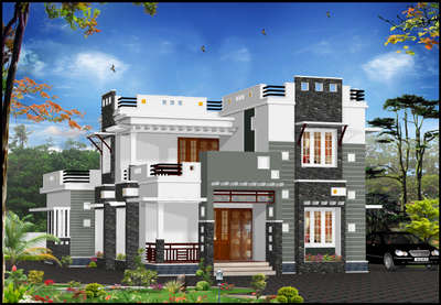 #HouseDesigns
#MyDesigns

Style :- Contemporary

Area :- 2218 Sqft

Place :- Peringode

Ground Floor :- Sitout, Living, Dining, Family Living,Prayer Area,Study Area,Kitchen, Work Area, Common Bathroom,Two Bath & Dress Area Attached Bedrooms.

First Floor :- Upper Living, Balcony, Utility Area,Two Bath & Dress Area Attached Bedrooms.