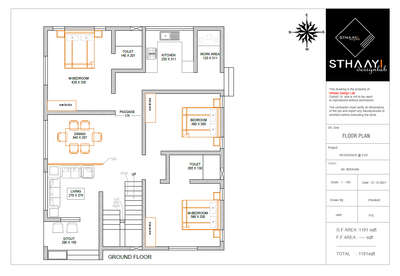 4Cent 3BHK HOME PLAN 
area : 1191 sq.ft
3 BEDROOM 2ATTACHED
SITOUT
LIVING
DINING
KITCHEN
work area


#sthaayi_design_lab
#FloorPlans #4bhk #3BHK #4BHKHouse #4BHKPlans #3centPlot #4centPlot #4cent