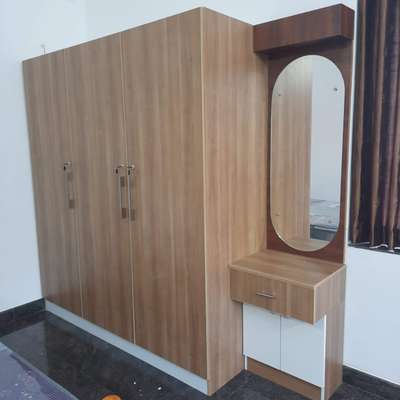 wardrobe with simple mirror unit