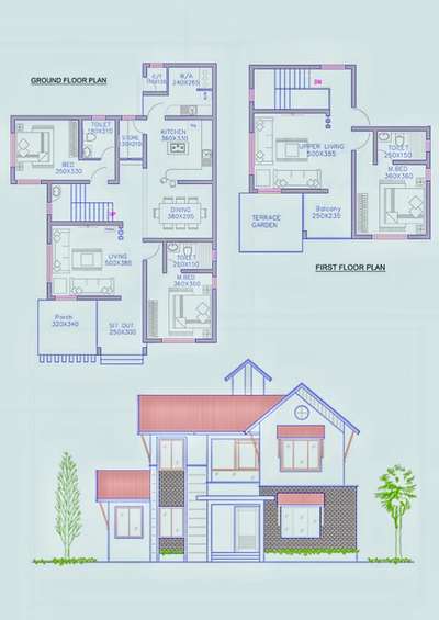 #architectureldesigns  #2dfloorplan  #2BHKHouse  #2000sqftHouse  #2DPlans