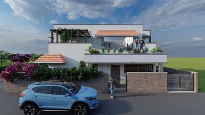 3D of Villa in Itarsi, Madhya Pradesh.