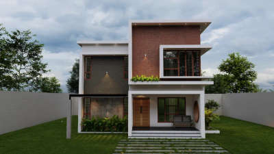 3d front elevation client-Akhil kannayi