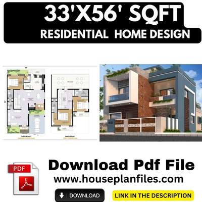 Modern 33x56 west corner Facing House plan _ ideal for contemporary living 

plot area -3696
plot size -33x56
Bathroom _4
floor _2
kitchen 1
No.of Rooma - 3Bhk 
style -Modern 

#houeplan #readymadehouseplan #readyhousedeeigns #homedesignkerala #homedesigningideas #homedeeigningmodern #modernarchitecturedesign #arvindsporcio #Architectural&Interior #architectureldesigns