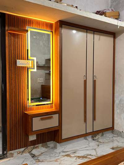 wardrobe aluminium with pvc